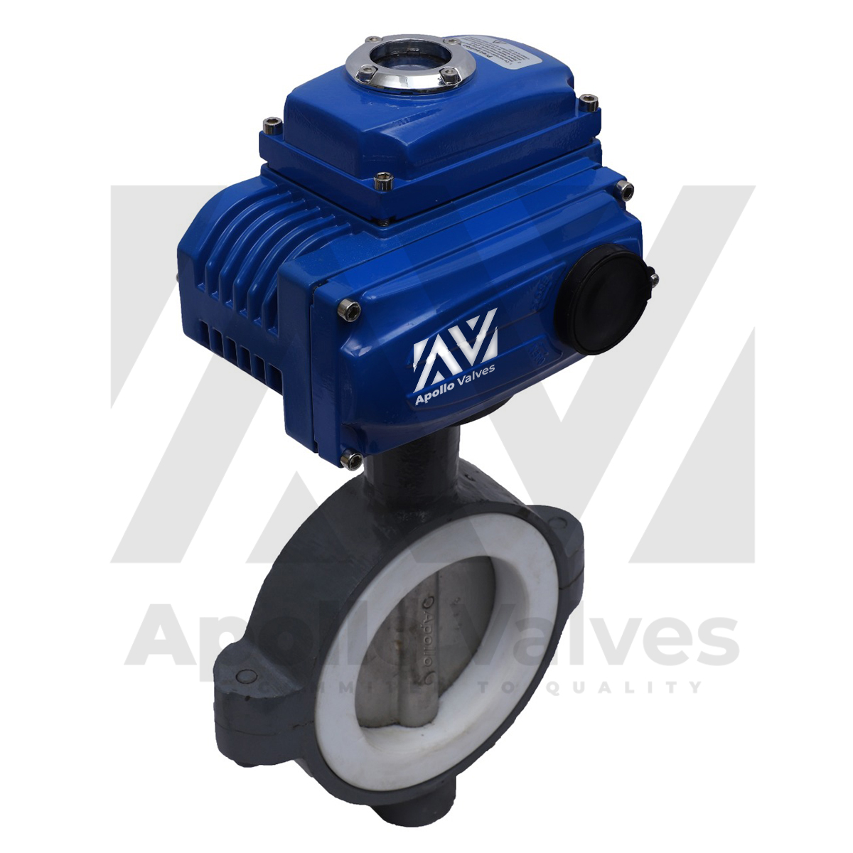 PTFE FEP PFA Lined Butterfly Valve with Electric Actuator